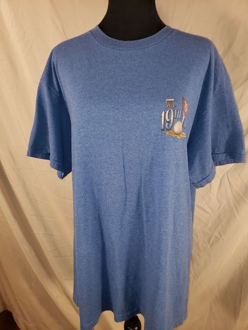 The 19th Golf Graphic T-Shirt in Heather Blue - L